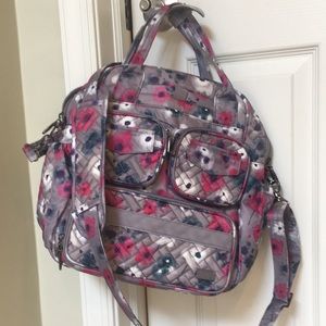 NWOT beautiful shoulder strap  and double straps many compartments, Never Used